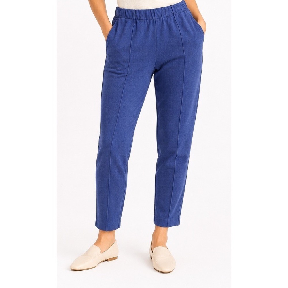 Everlane The Dream Pant Womens Medium Blue Tapered Pull On Quiet Luxury Ankle